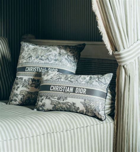 dior chusion|Dior de jouy cushions.